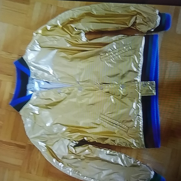 Rare Levi's Novalie reversable bomber gold silver retro disco jacket - Picture 2 of 7